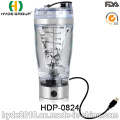 450ml Plastic Vortex Bottle with Small MOQ, BPA Free Plastic Electric Protein Shaker Bottle (HDP-0824)